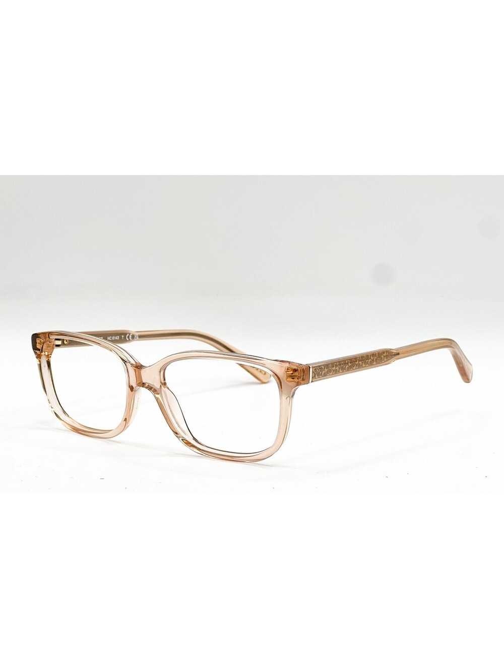 Coach Hc 6143 5561 Peach Crystal Authentic Eyeglasses 52-15-140